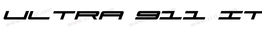 Ultra 911 Italic Ita字体转换